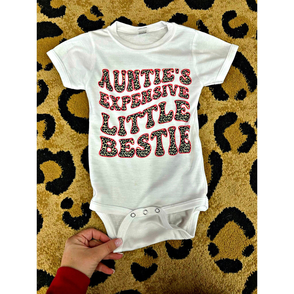 Auntie&#39;s expensive little bestie onesie or tee