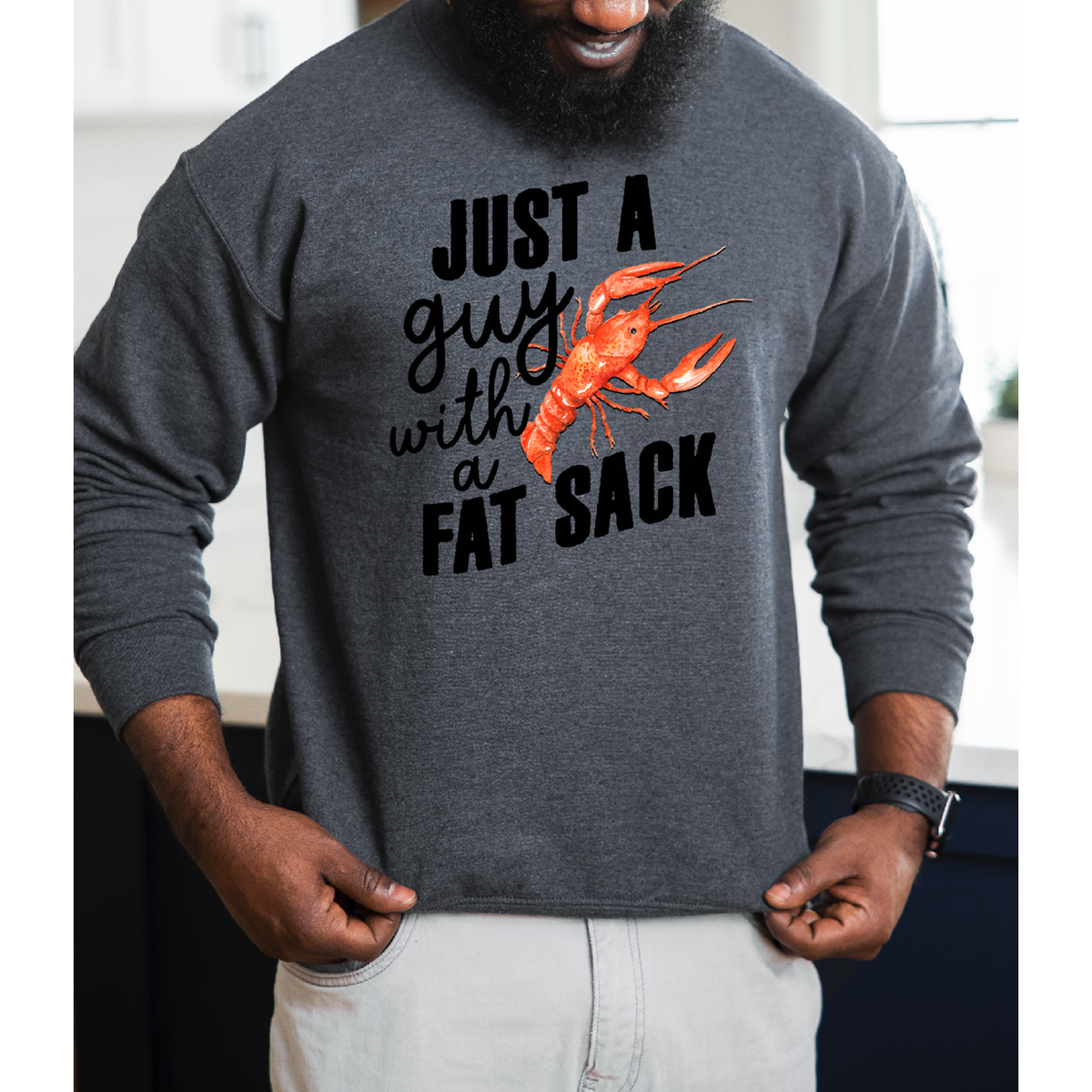 Fat Sack Crawfish Tee or Sweatshirt