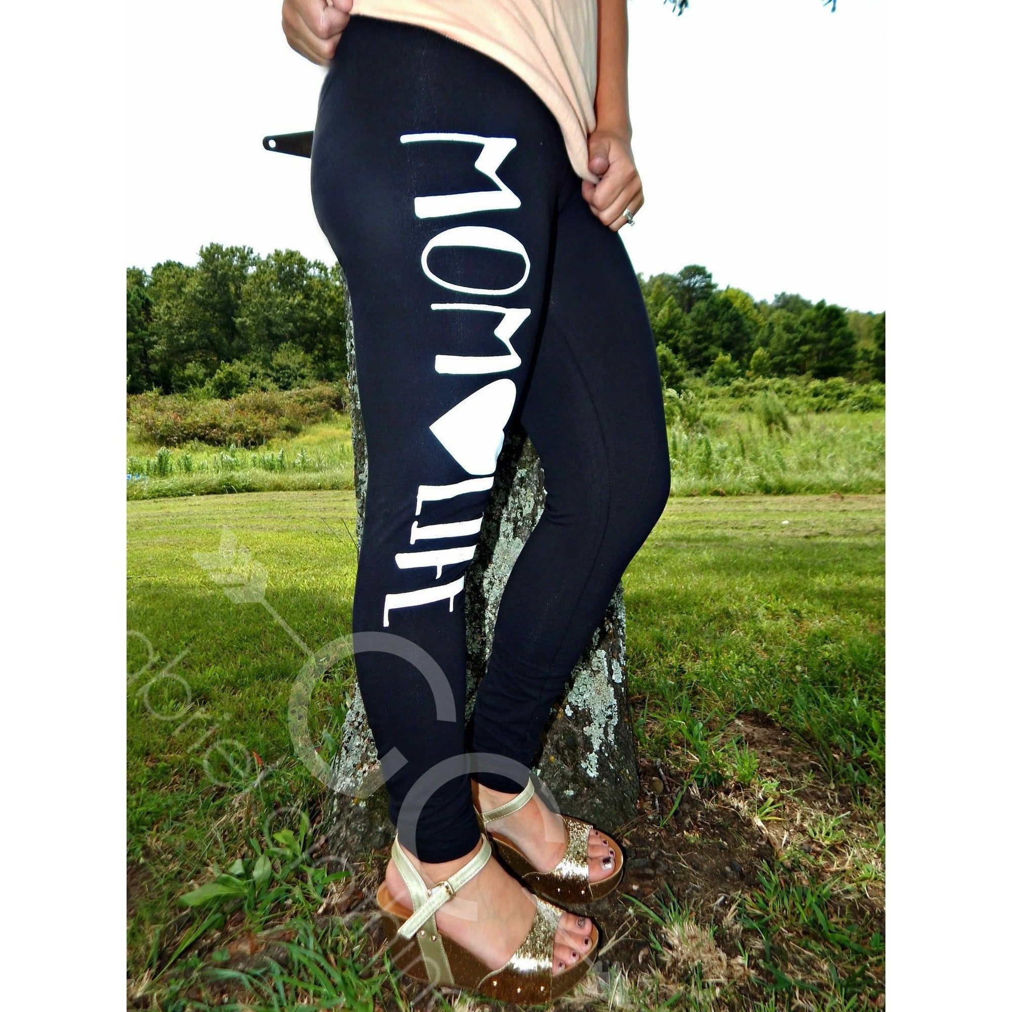 Comfy Mom Life Legging 1 pair (4 colors, not see through) - couponlookups