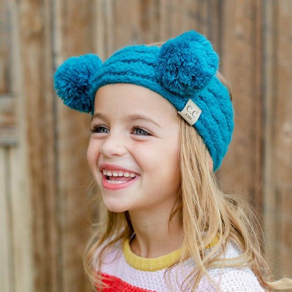 CC Kids Pom Headwrap (can fit toddler too) lots of COLORS