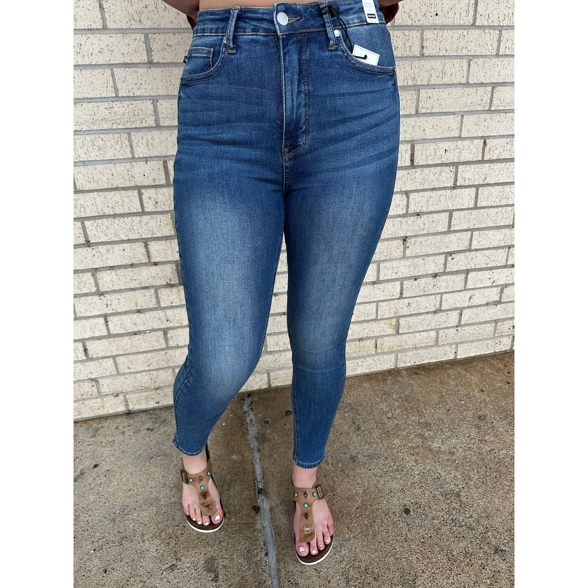 Denim Dark Tummy Control Judy Blue Skinny Jean