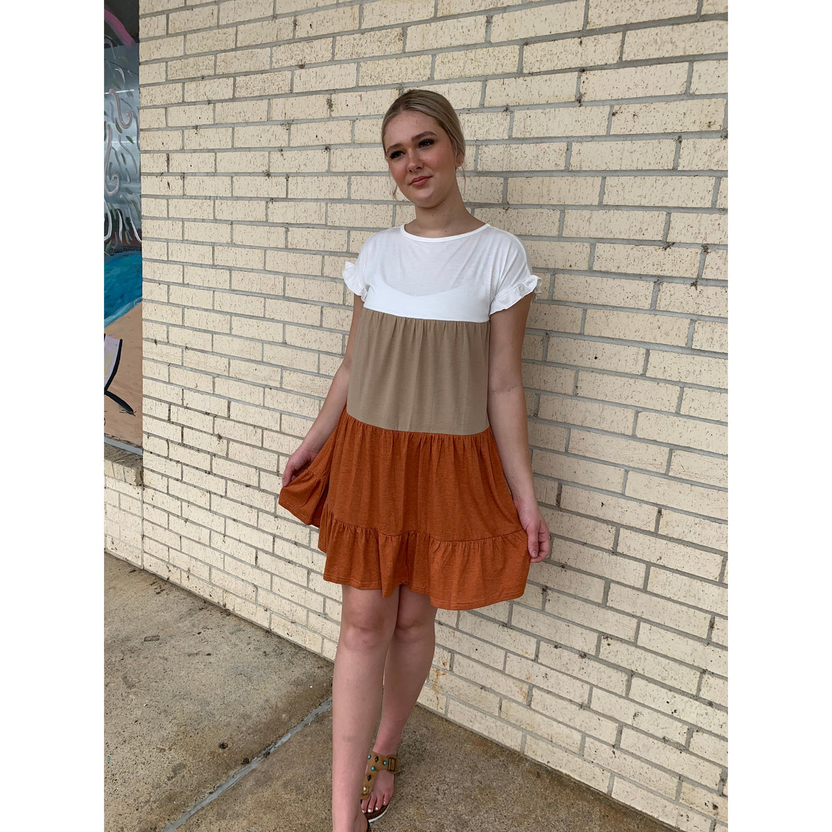 Colorblock Kane Swing Dress