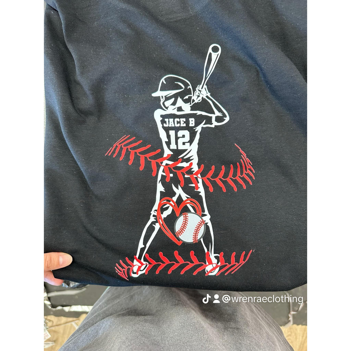 Baseball Custom Jersey Tee or sweatshirt