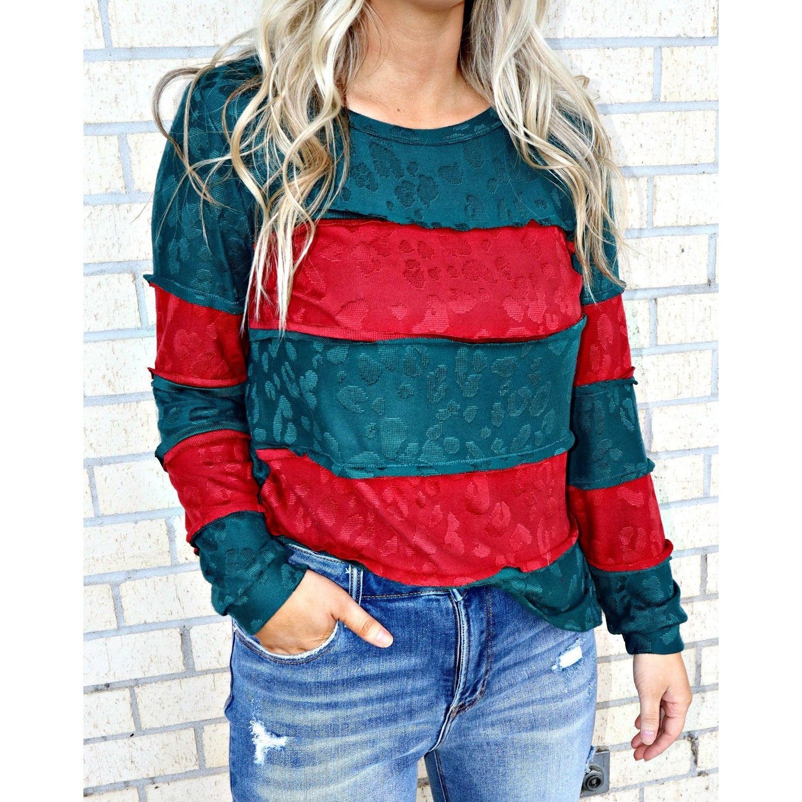 Andie Teal Aztec Sweater - Gabriel Clothing Company