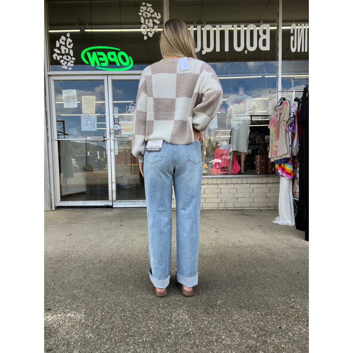 Colored Thread Boyfriend fit Judy Blue Jean