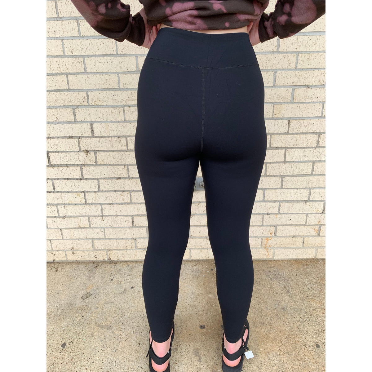 Black Arched Waist Seamless Active Leggings