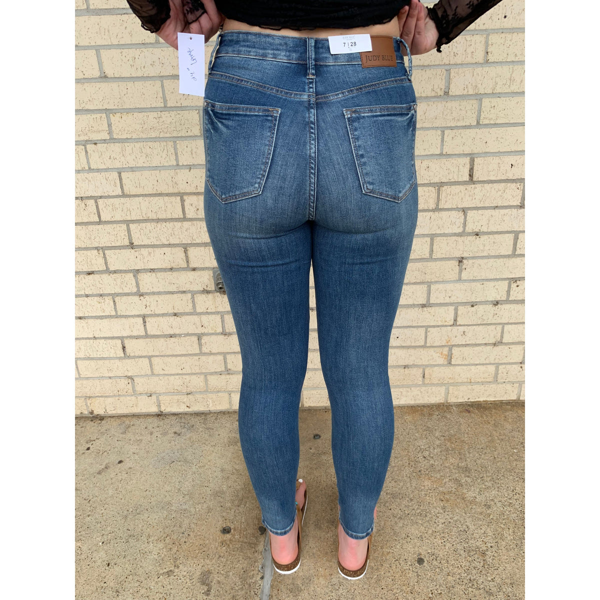 Denim Dark Tummy Control Judy Blue Skinny Jean