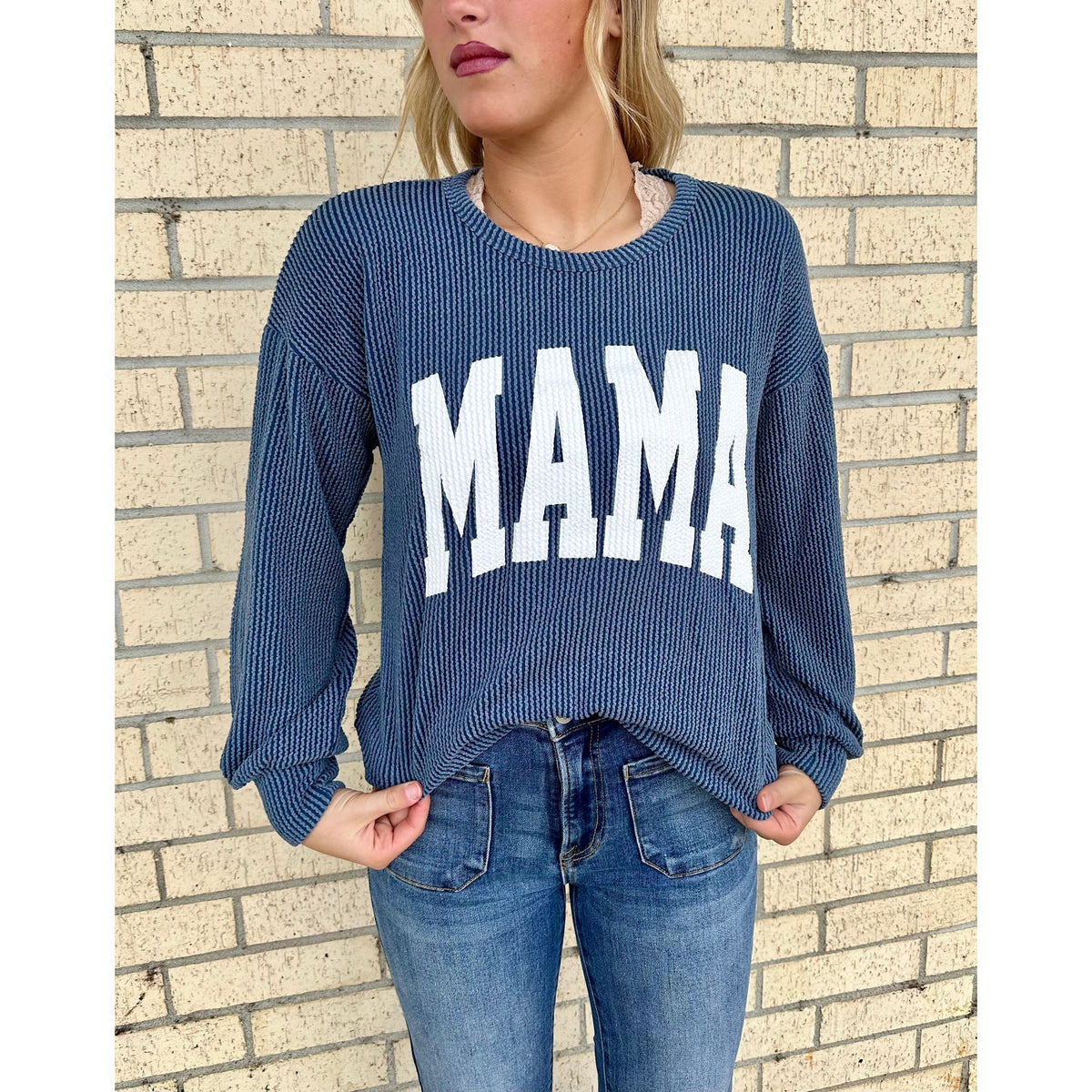 Mama Corded Sweatshirt