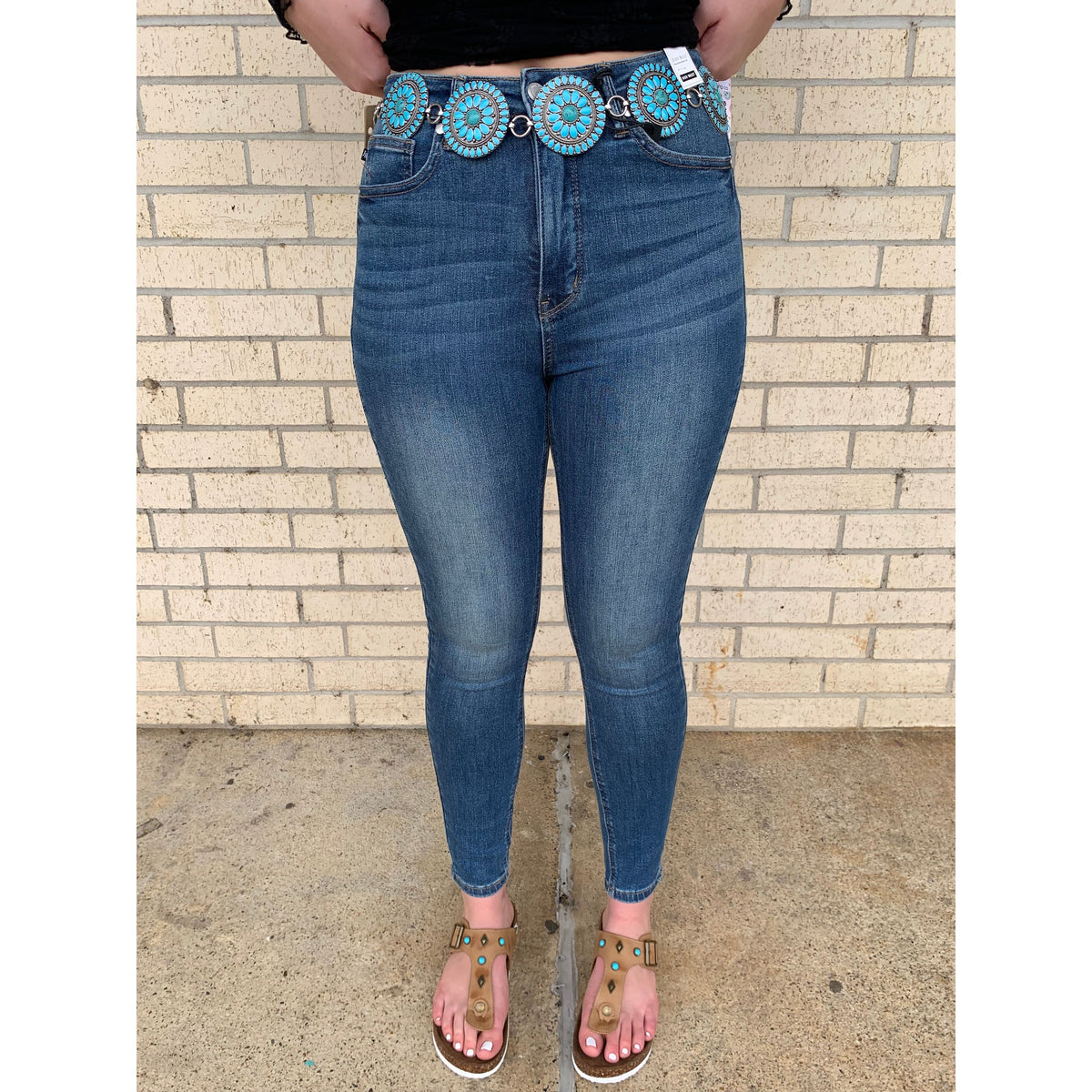 Denim Dark Tummy Control Judy Blue Skinny Jean