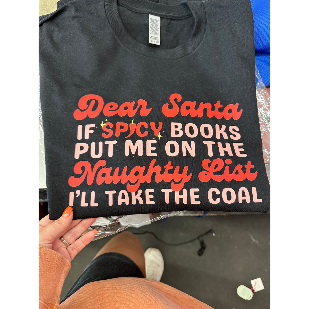 Spicy book Christmas tee or sweatshirt