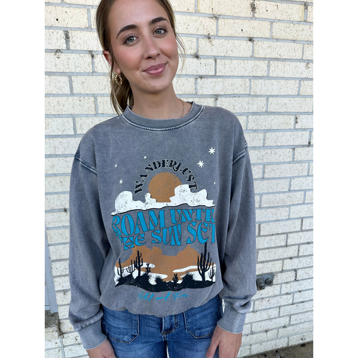 Roam Sunset Mineral Wash Sweatshirt