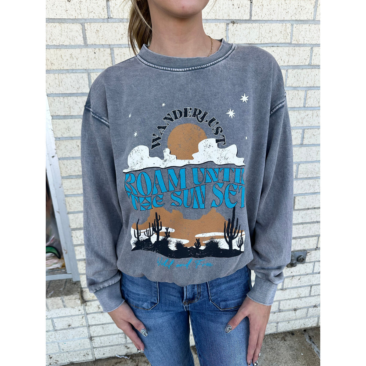 Roam Sunset Mineral Wash Sweatshirt