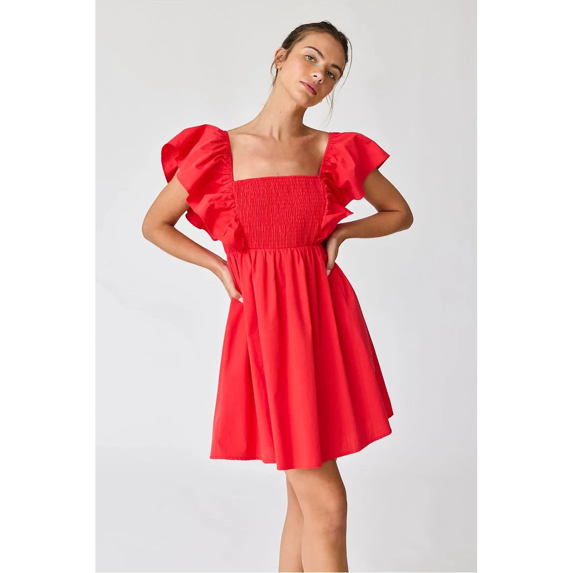 Spirit Red Bow tie back  Dress