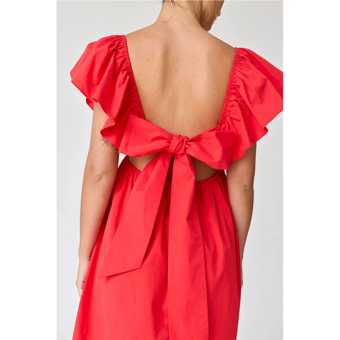 Spirit Red Bow tie back  Dress