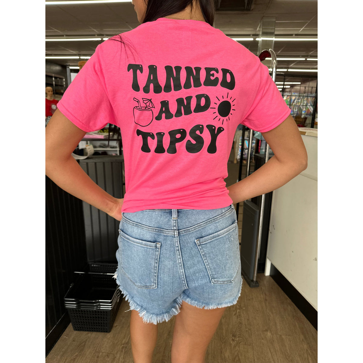 Tanned and Tipsy Tee or sweatshirt