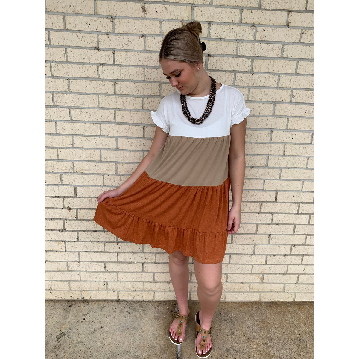 Colorblock Kane Swing Dress