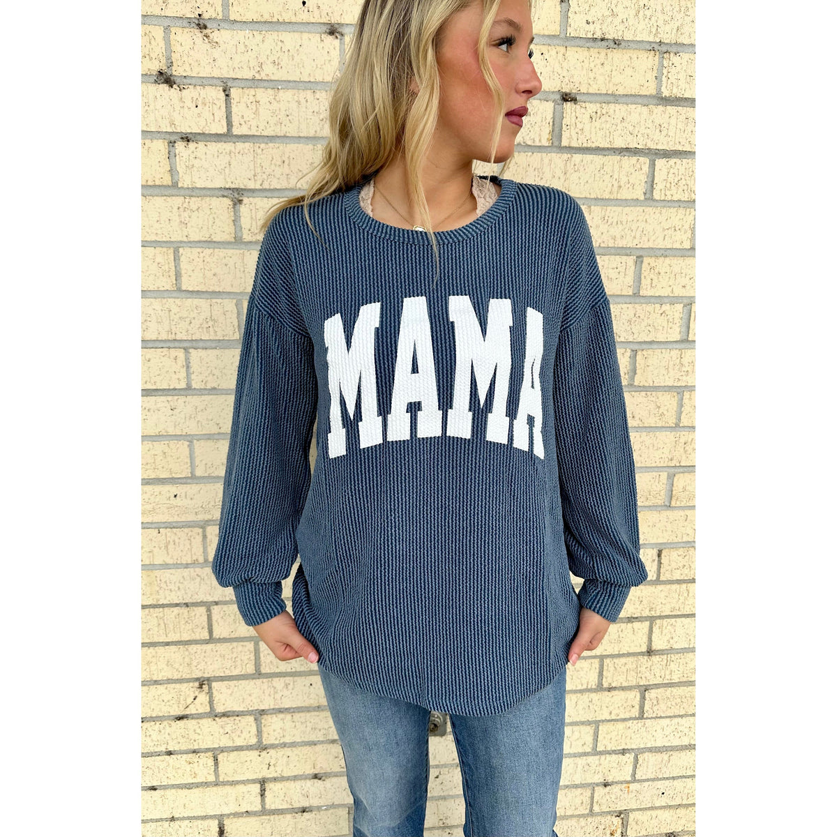 Mama Corded Sweatshirt