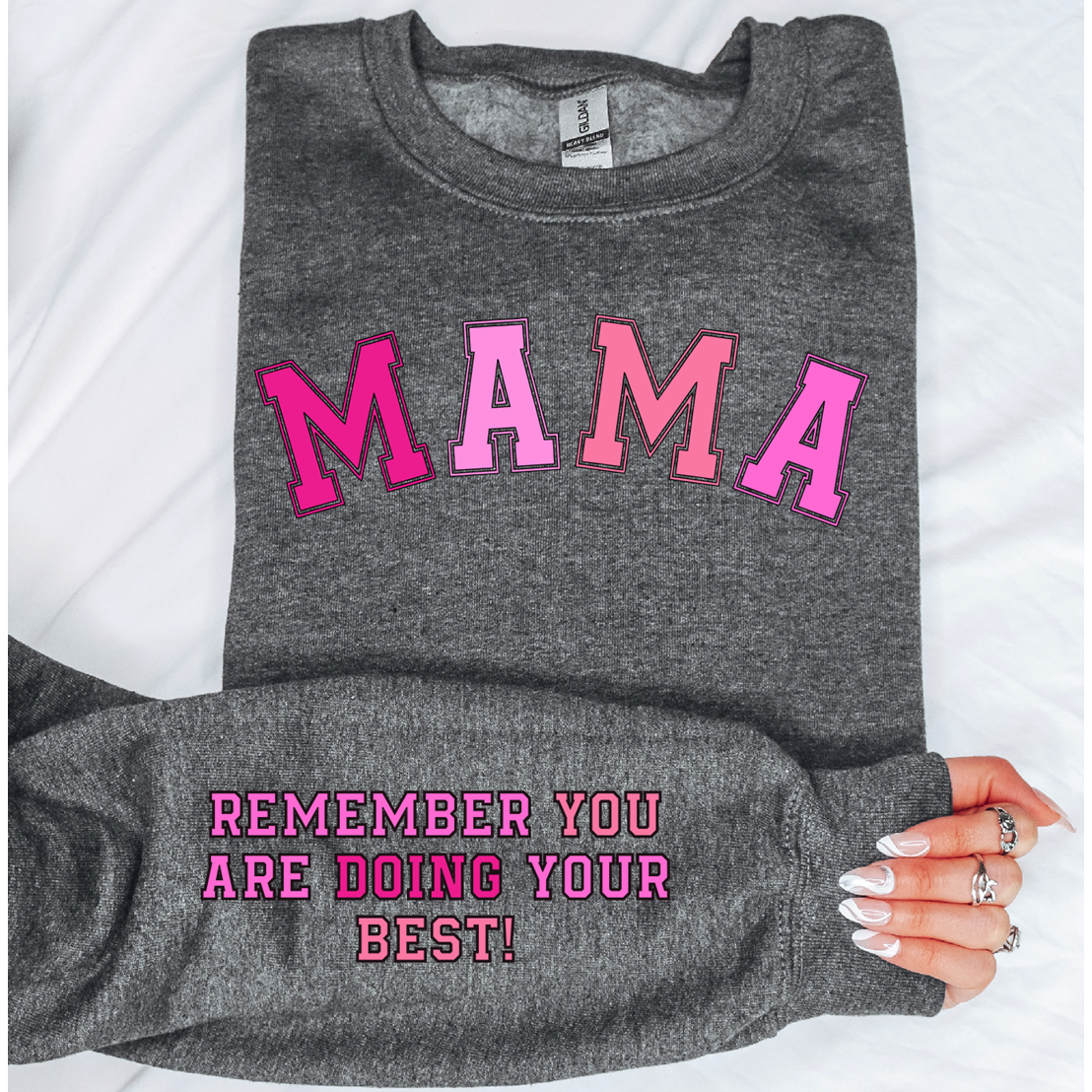 Pink or blue Inspirational Mama Sweatshirt