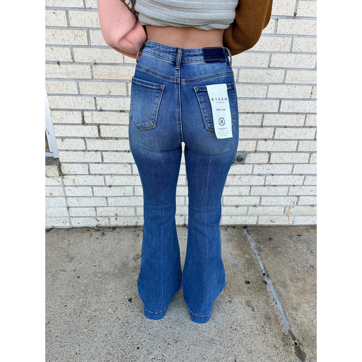 Risen Bell Bottom Comfy Jeans