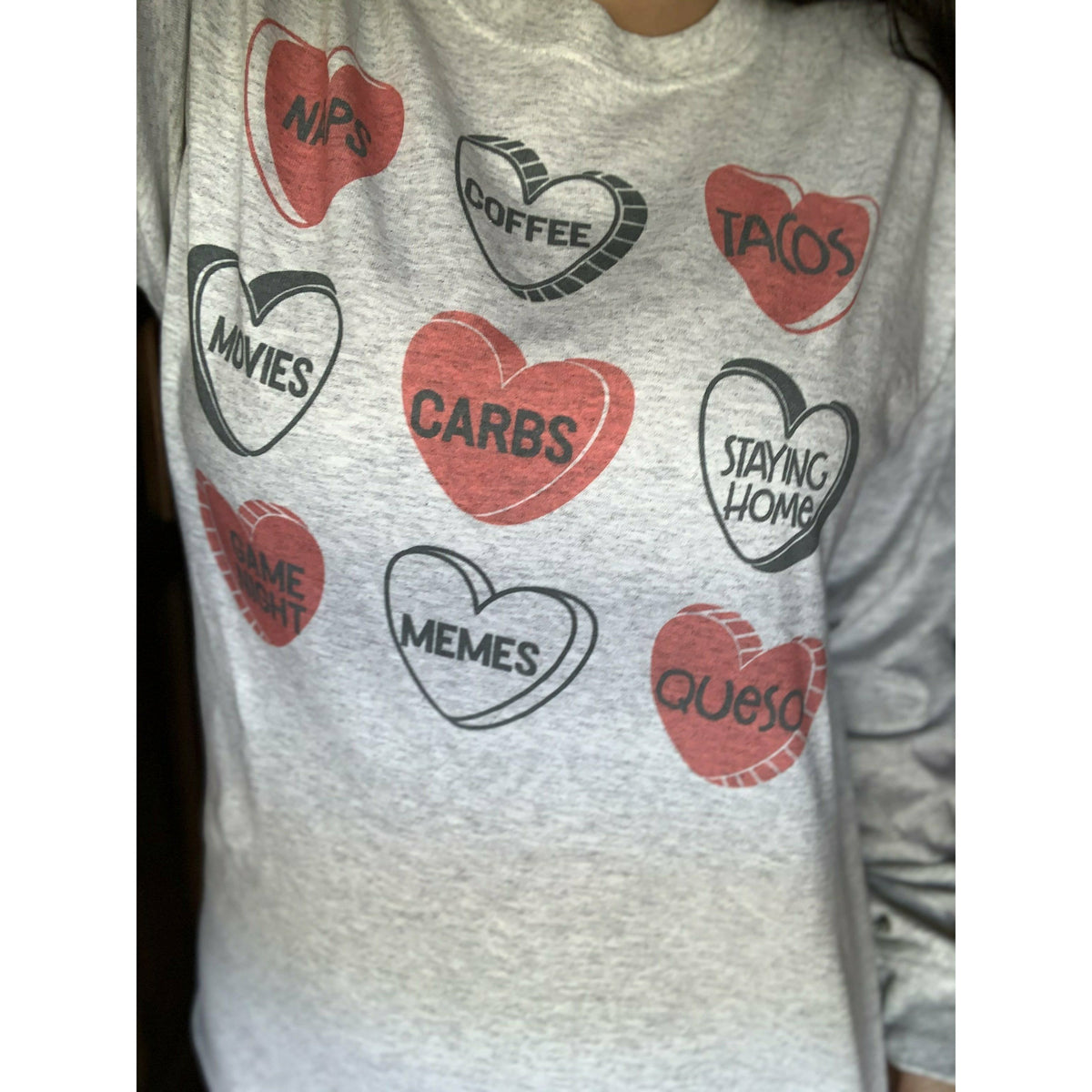 Favorite Candy Heart Tee, Tank, Long Sleeve or Sweatshirt