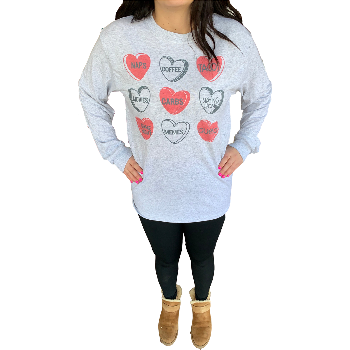 Favorite Candy Heart Tee, Tank, Long Sleeve or Sweatshirt