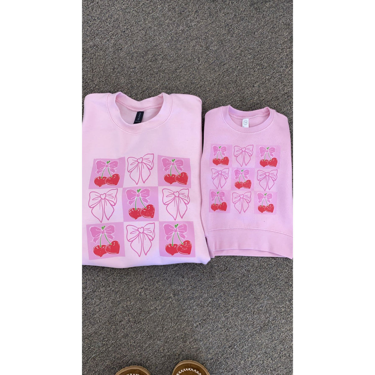 Cherries toddler or kids tee or sweatshirt or onesie