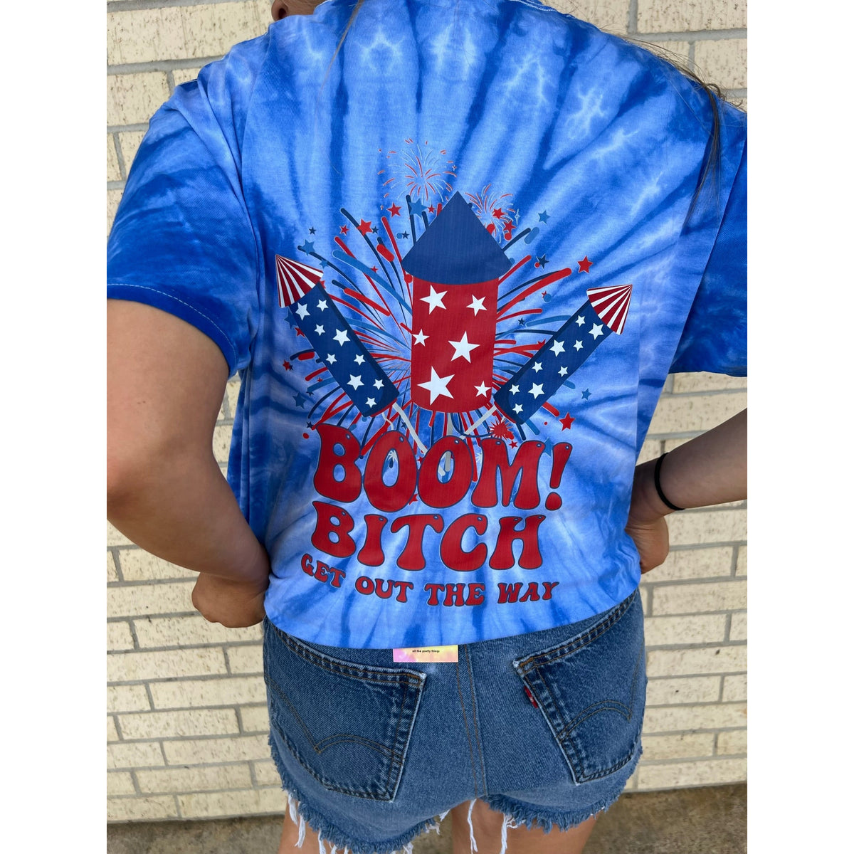 Boom Bitch Get out the way 4th of july Tee