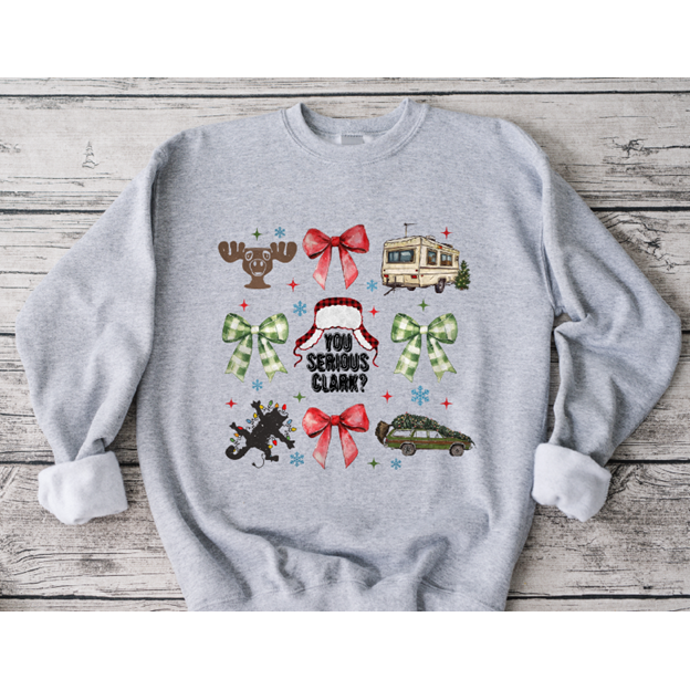 Christmas Bow Mix Tee or Sweatshirt