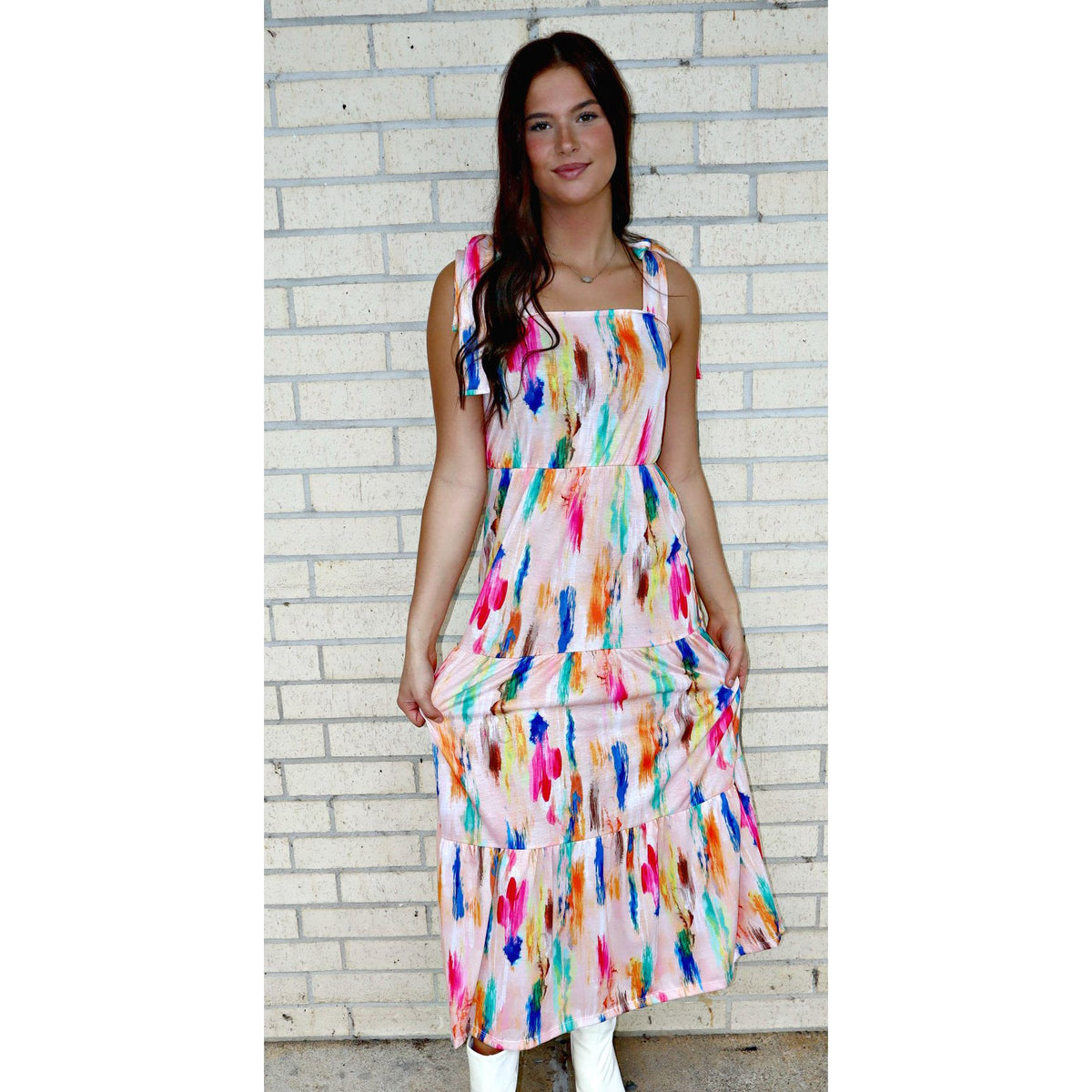 Watercolor Maxi Dress