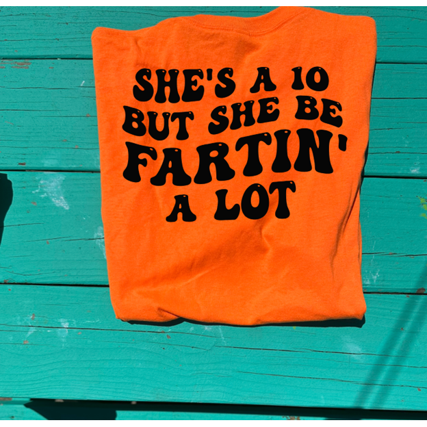 she&#39;s a 10 fartin&#39; Tee or Sweatshirt