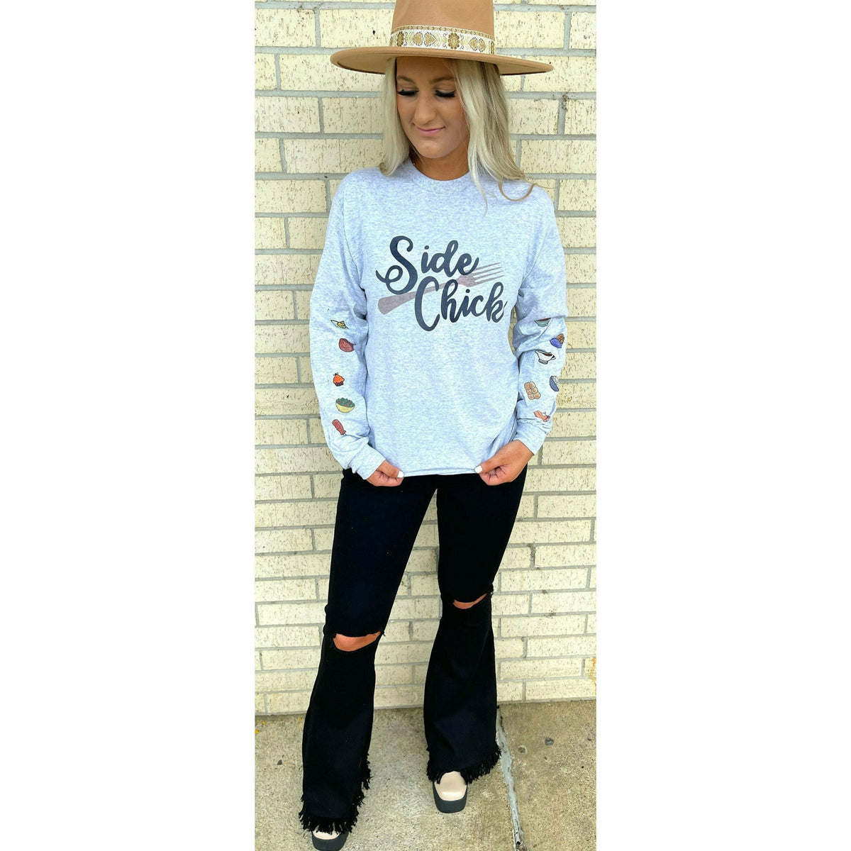 Side Chick Fall Sweatshirt or Long Sleeve