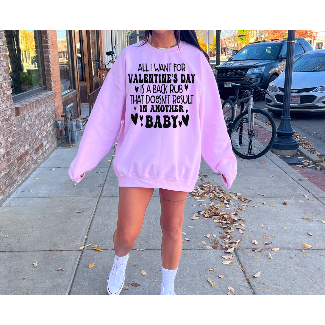 Back Rub Valentine&#39;s day tee or sweatshirt