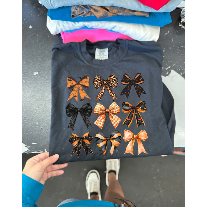 Halloween Bow Tee or sweatshirt