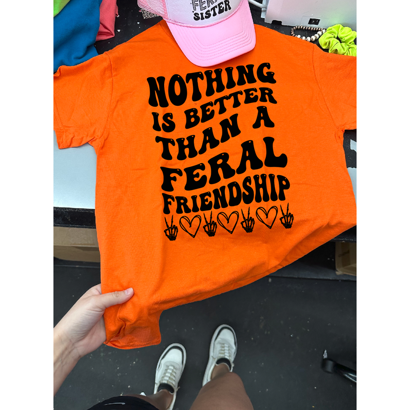 Nothing is better than a Feral Friendship Tee or sweatshirt