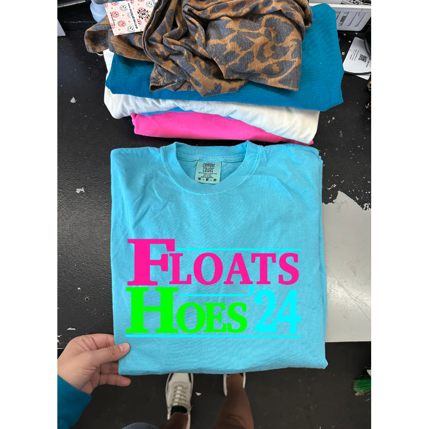 Floats and hoes tee or sweatshirt