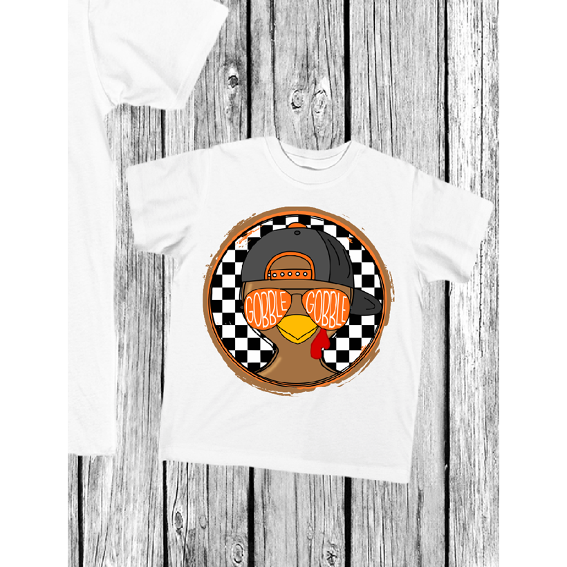 Thanksgiving BOY or GIRL version kids or infant tee or oneise