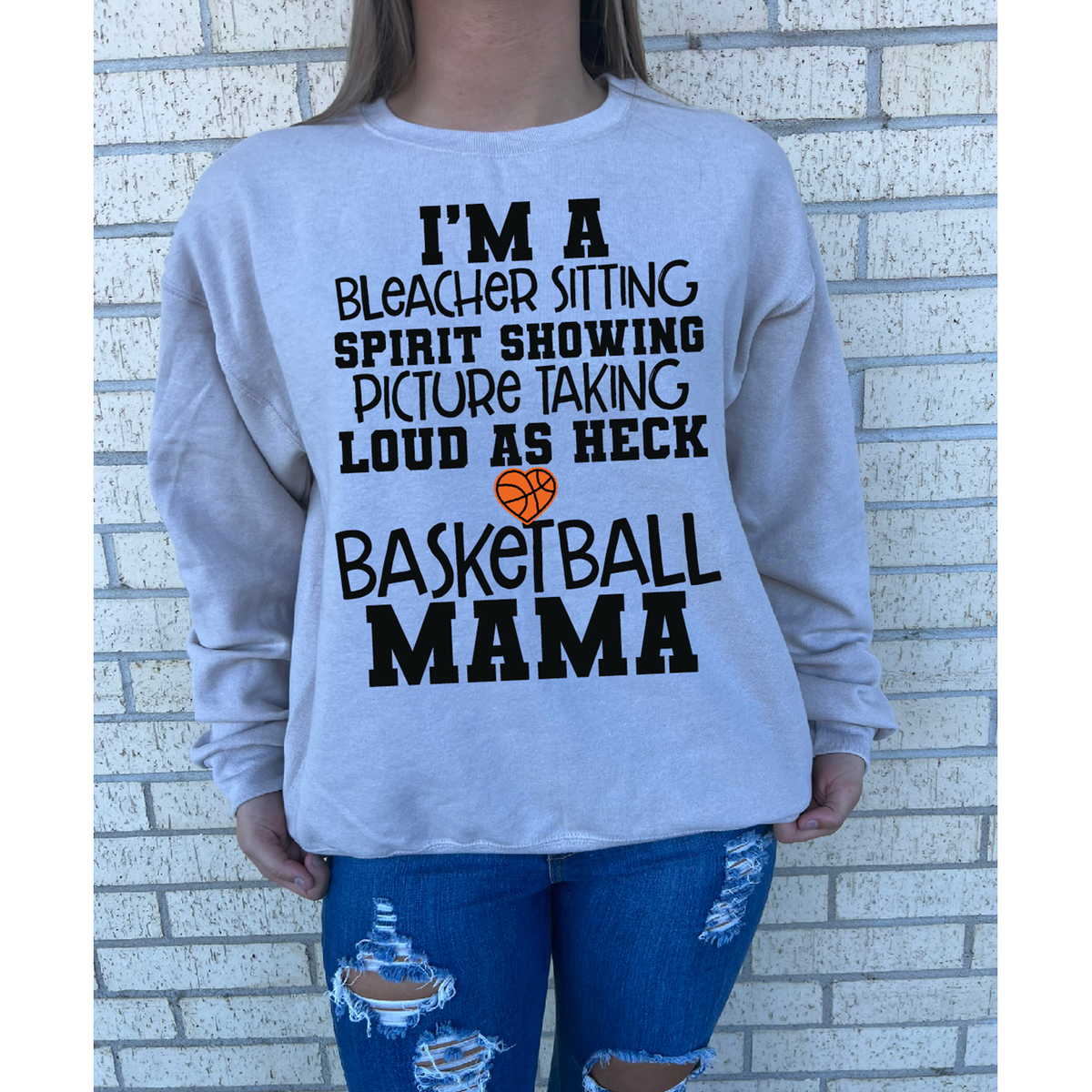 Loud as Heck Basketball Mama Tee or Sweatshirt