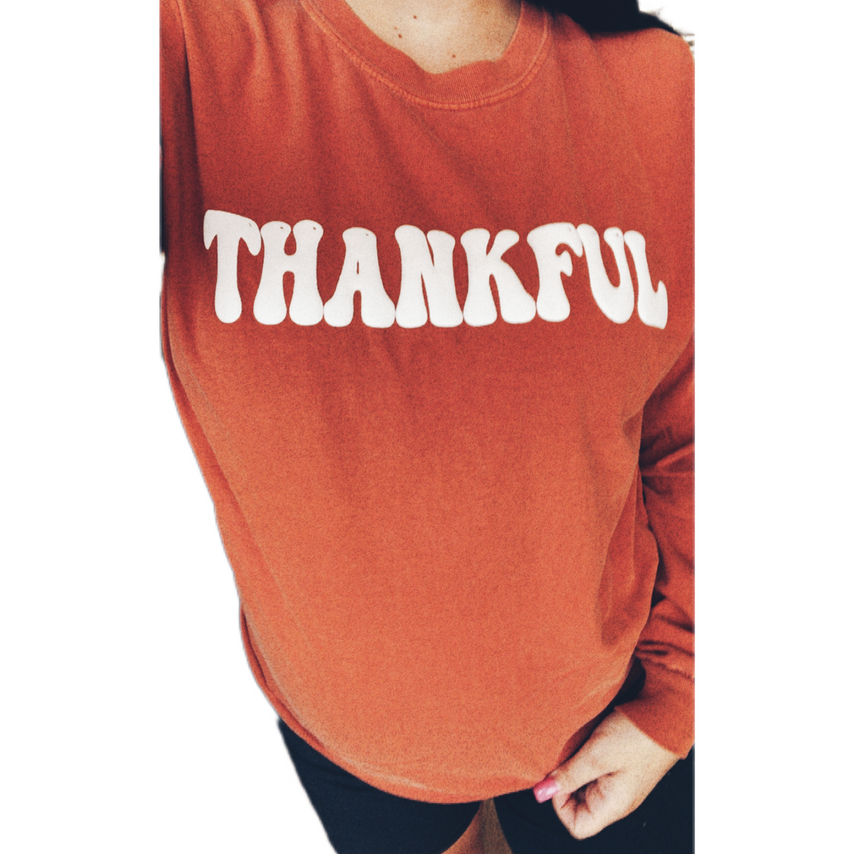 Thankful Retro Puffy Long Sleeve