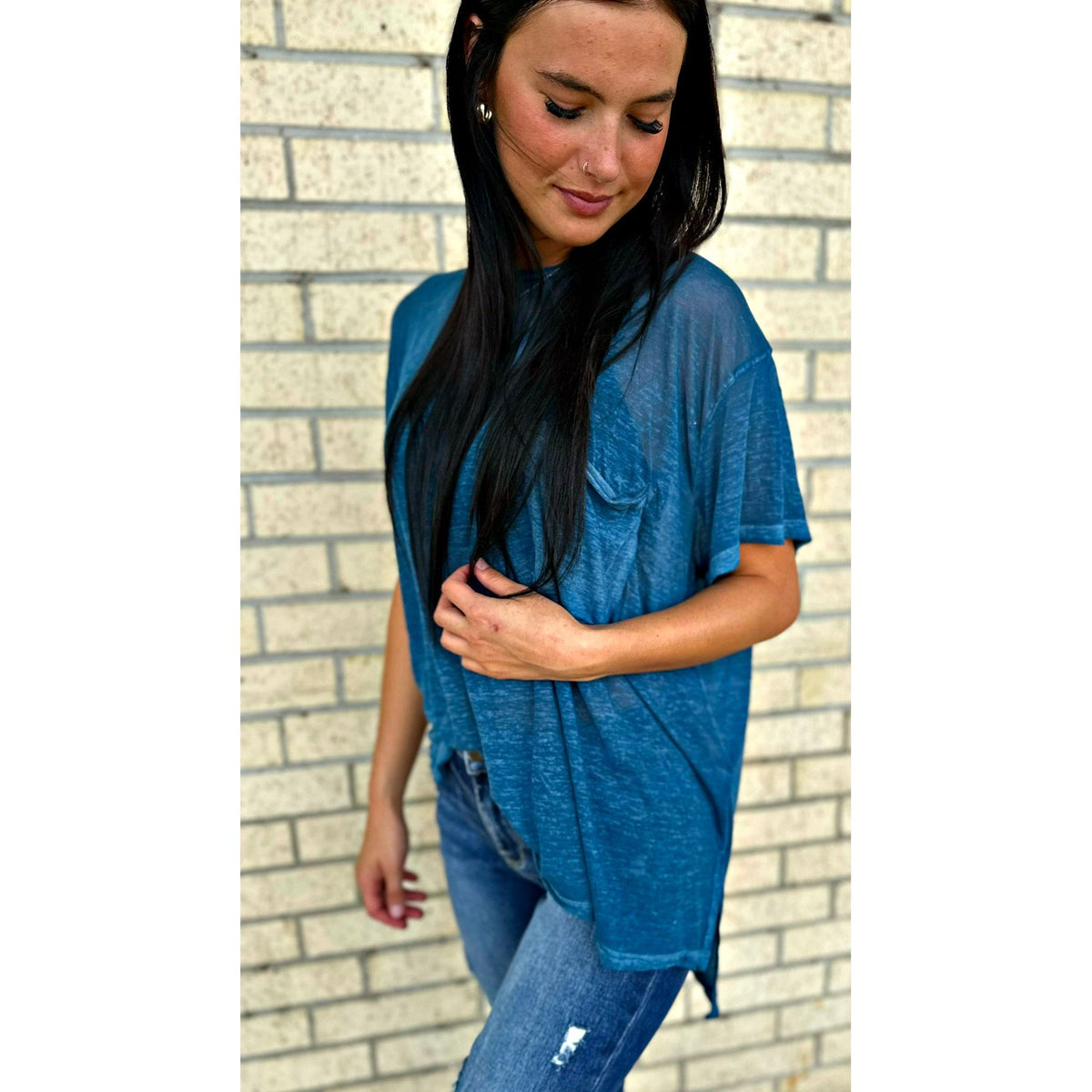 Burnout Soft Oversized Top (3 colors