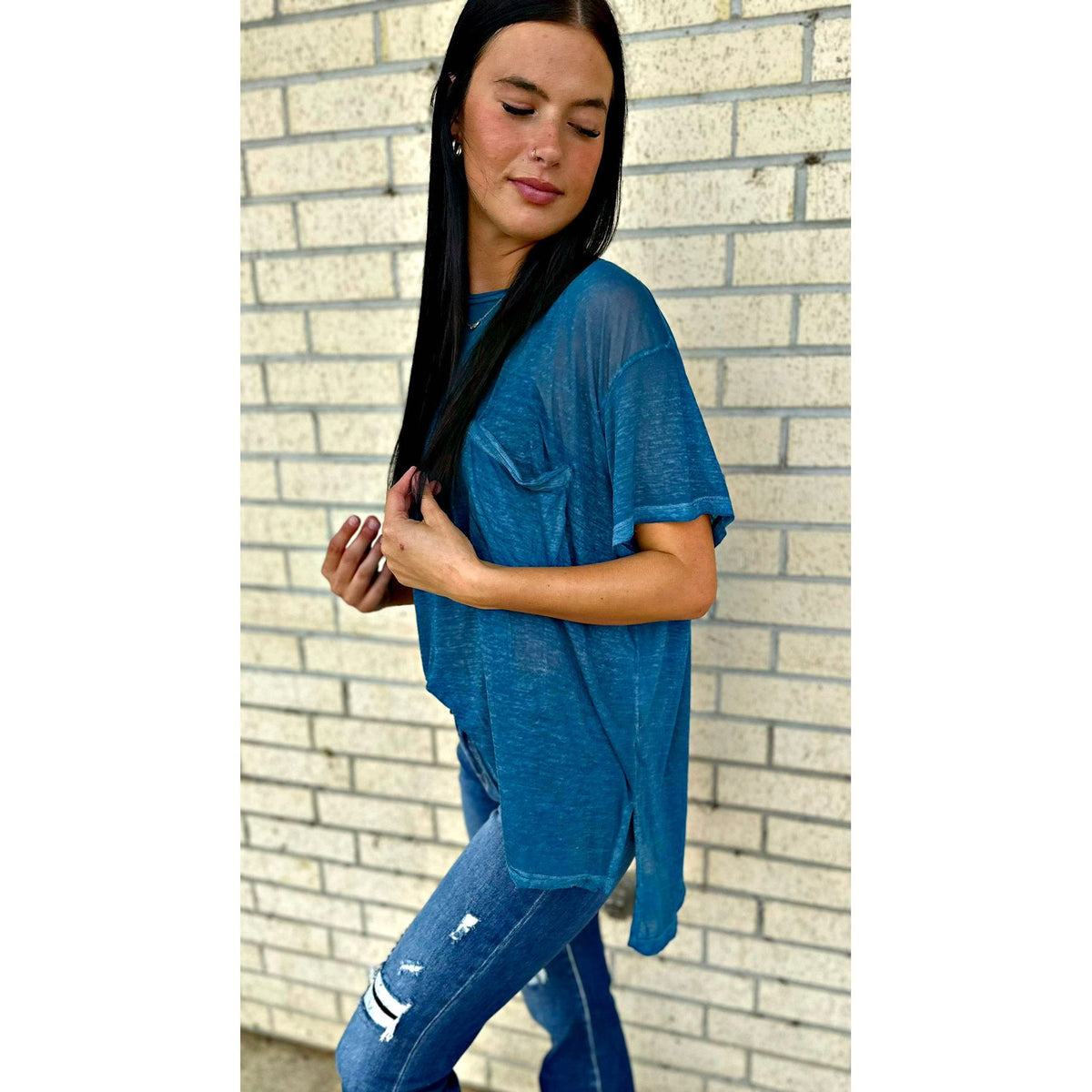 Burnout Soft Oversized Top (3 colors