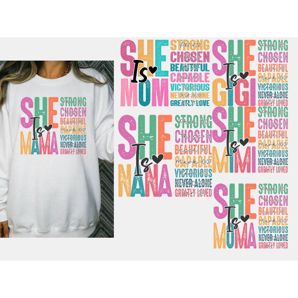 Mama, Gigi, Nana, MORE options Mother&#39;s day Christian Tee or sweatshirt