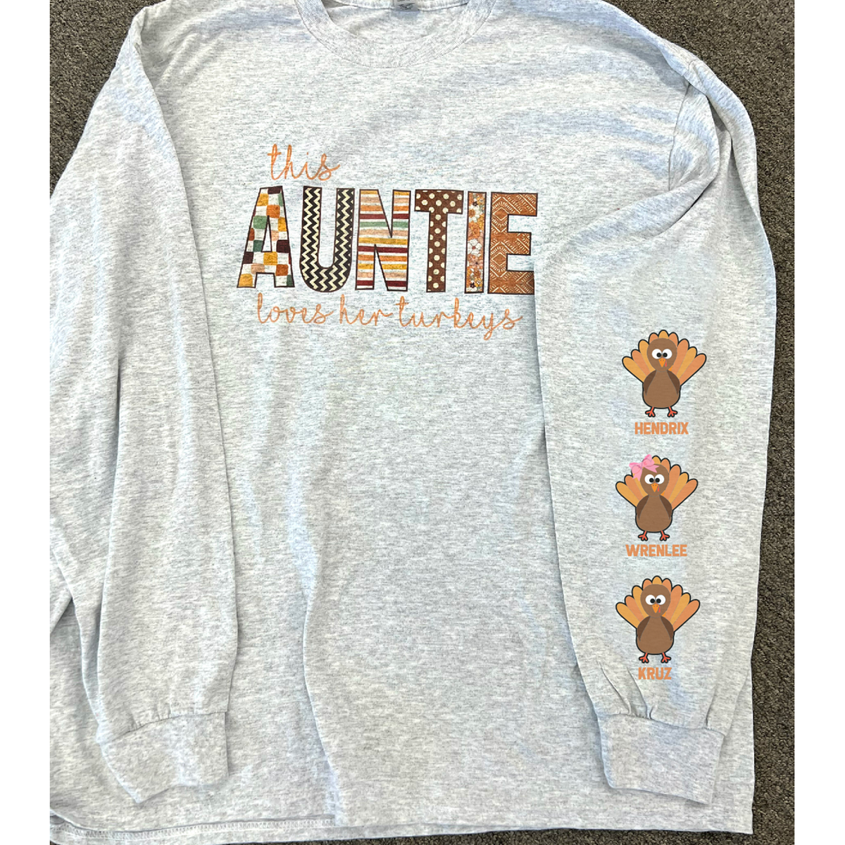 Turkey&#39;s Custom Long Sleeve tee or sweatshirt