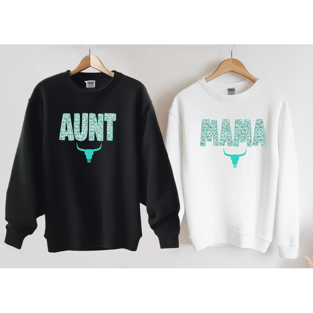 Western Aunt/mom/CUSTOM Sweatshirt, tee or Hoodie
