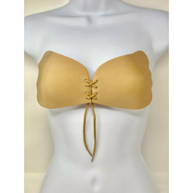 Strapless Sticky Backless Magic Double Push-up Bra
