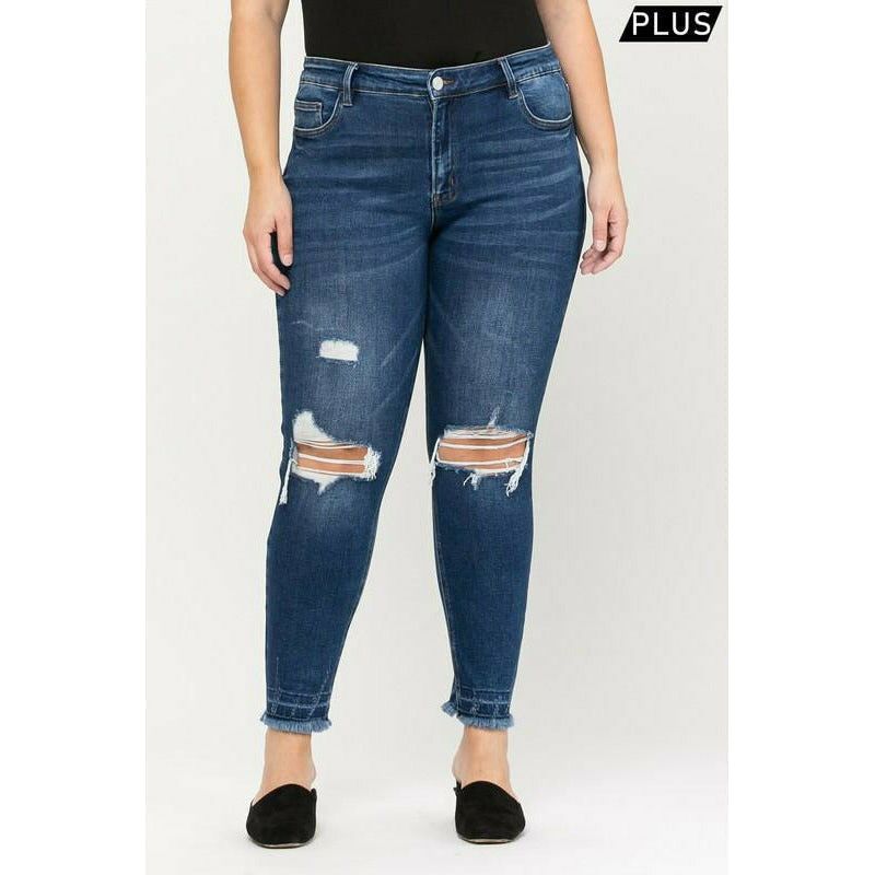 Gabriel Mid Rise Flare Jeans (Plus Size)