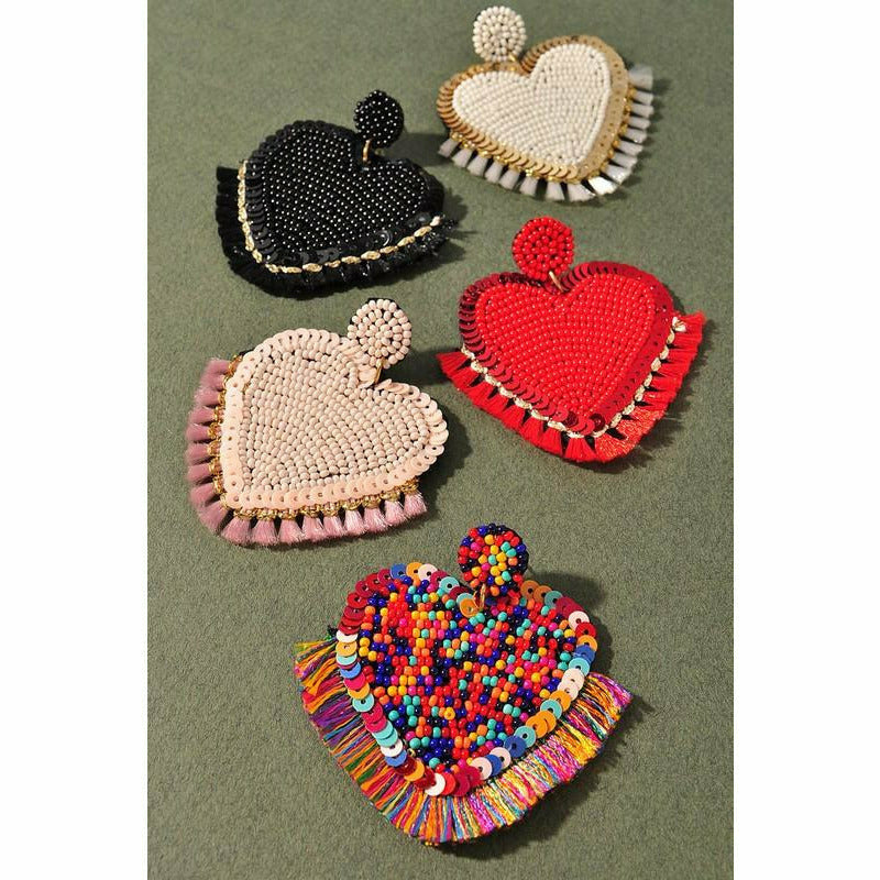 Heart Earrings (lots of colors)