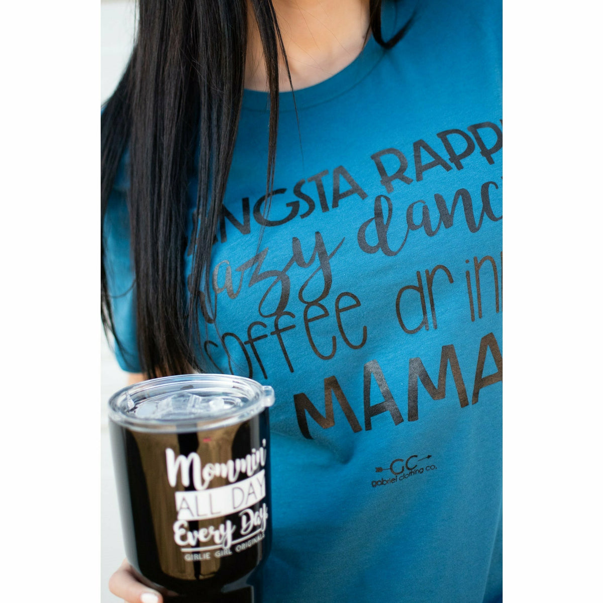 Gangsta Coffee Drinkin Mama TEE or sweatshirt