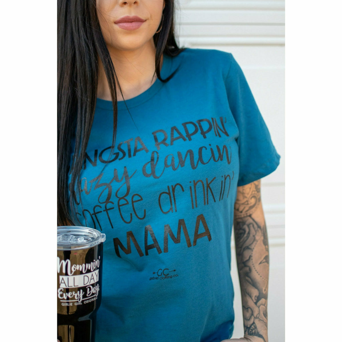 Gangsta Coffee Drinkin Mama TEE or sweatshirt