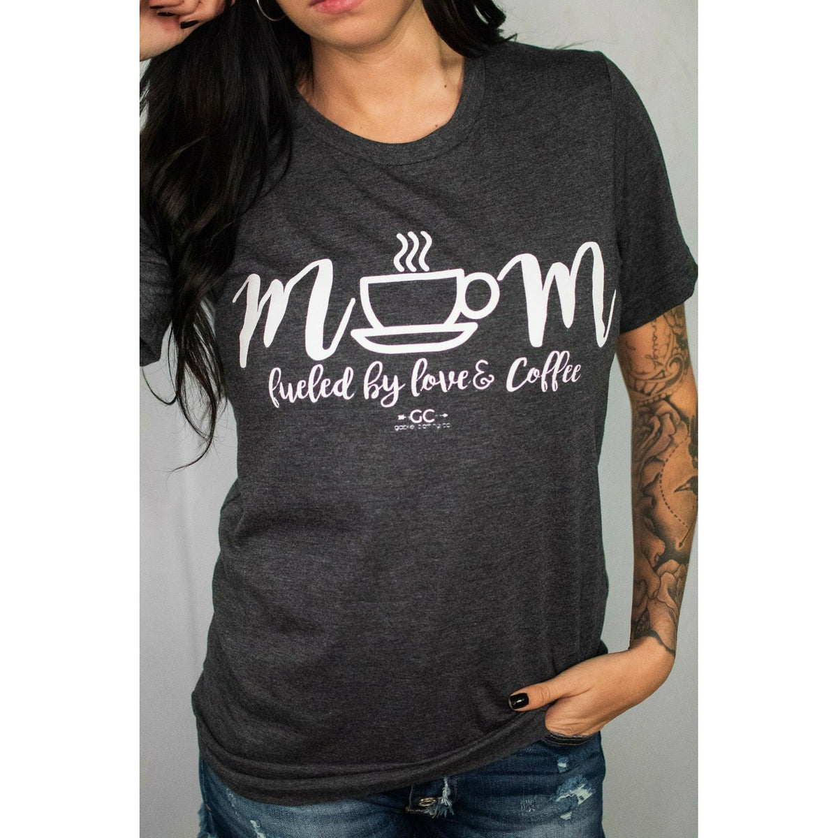 Mom Fueled by Coffee Tee or sweatshirt