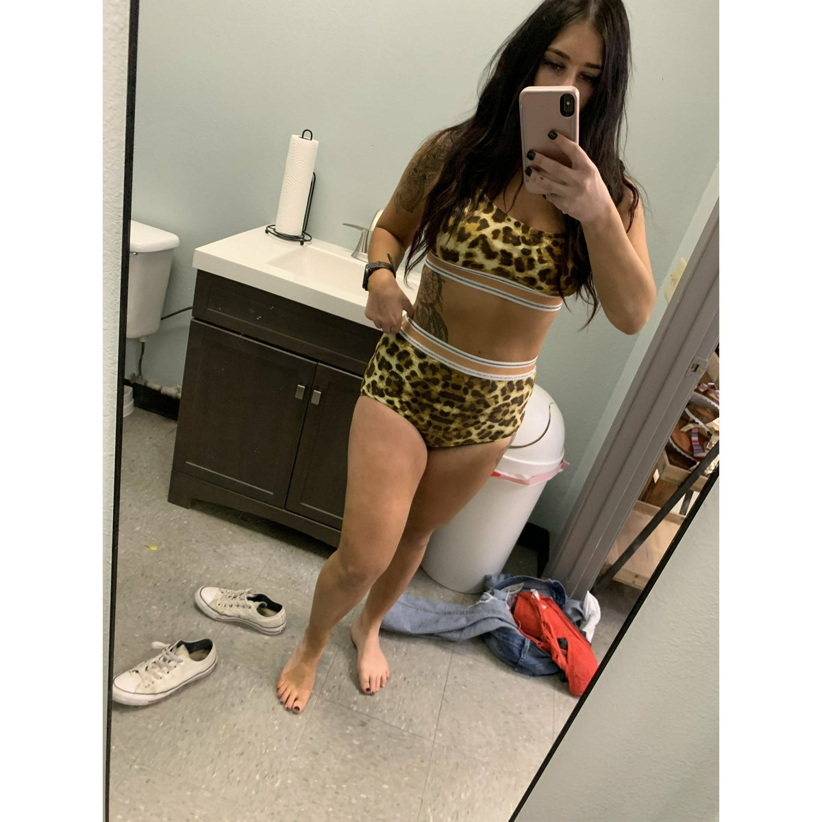 Wild About You Leopard High Waisted Bikini